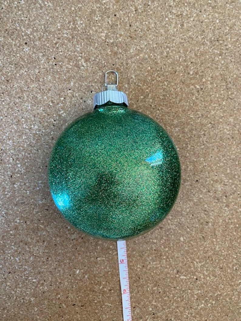 4 KarateTaekwondoMartial Arts Personalized Glitter Christmas Ornament