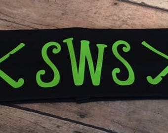 Field Hockey/Lacrosse Personalized 2.5" Team Name/Name Headband