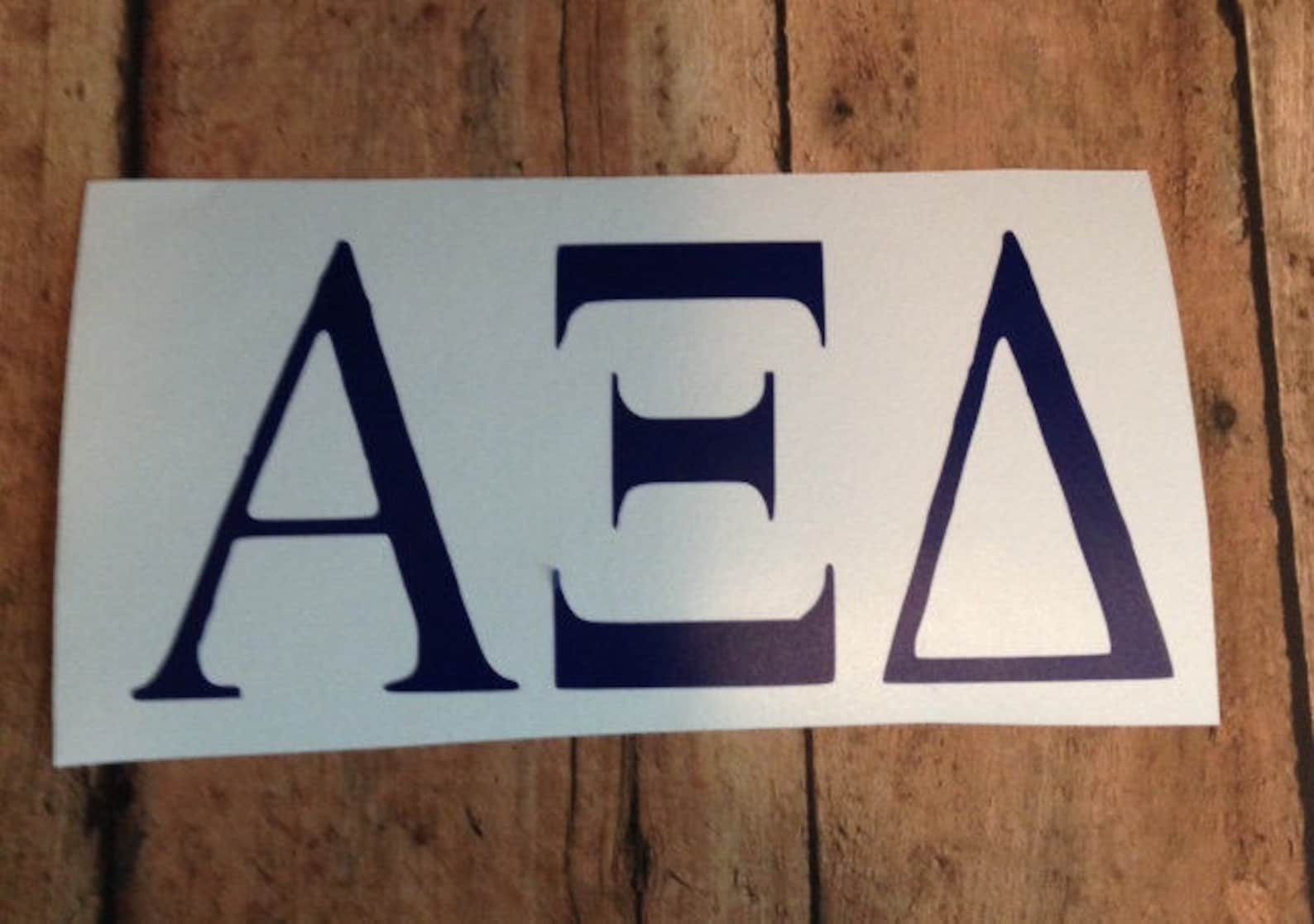 Alpha Xi Delta Sorority Decal 2x4.5 Etsy UK