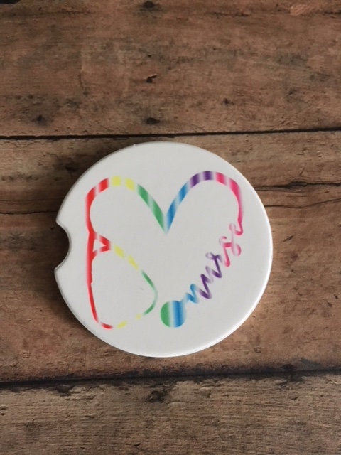Nurse/Nursing/Nursing Student/RN/LPN Mulit Color Car Coaster/Car Cup Holder