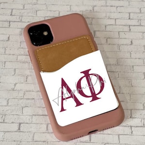 Alpha Phi Tarjeta de teléfono celular Caddy / Soporte