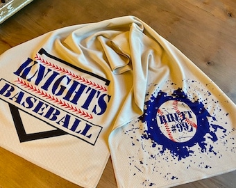 Baseball /Baseball Team/BaseballTravel Team Personalized Cooling Towel and Bottle Holder/Baseball Team Gift/Baseball Travel Team Gift