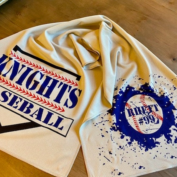 Baseball /Baseball Team/BaseballTravel Team Personalized Cooling Towel and Bottle Holder/Baseball Team Gift/Baseball Travel Team Gift