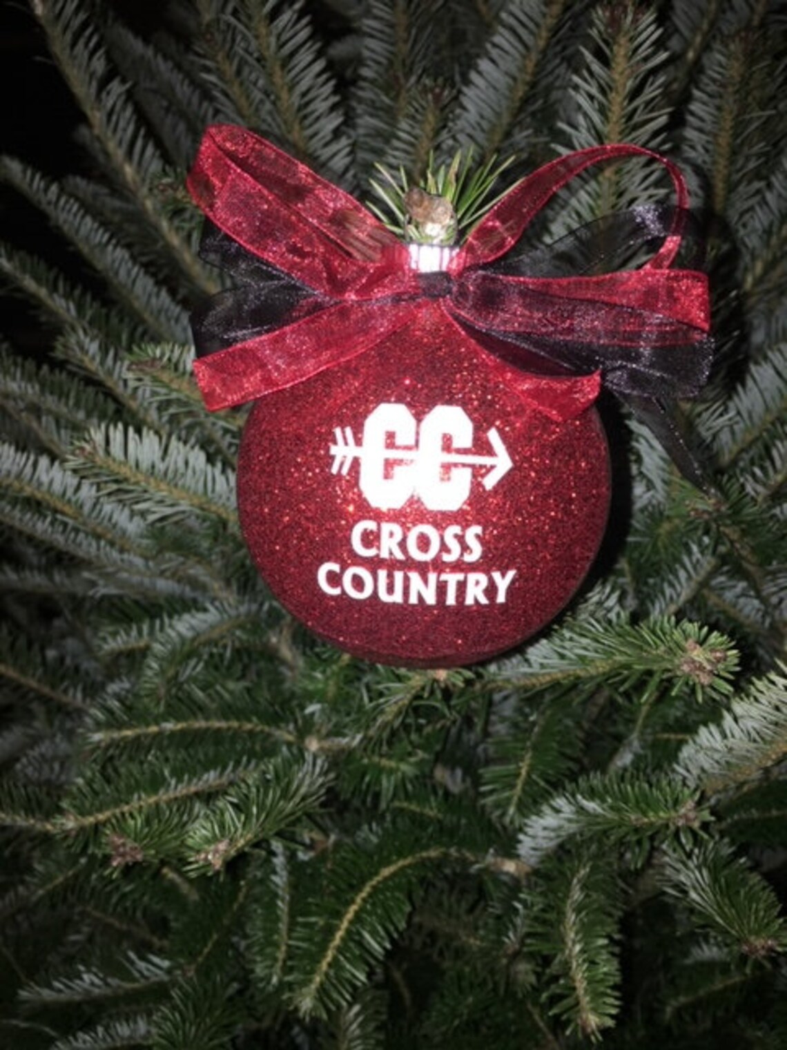 4 Personalized Cross Country Christmas Ornament Etsy