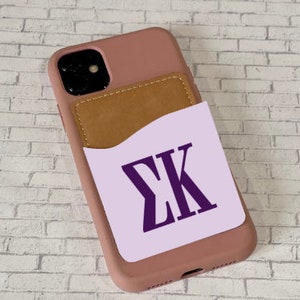 Sigma Kappa Tarjeta de teléfono celular Caddy/Holder