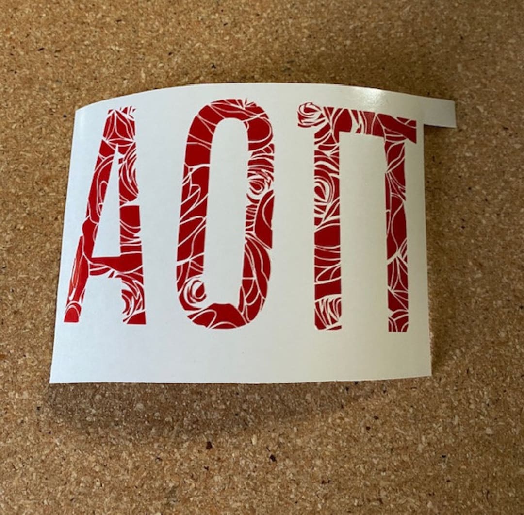 Aopi Symbol Alpha Omicron Pi Sorority Decal - Etsy