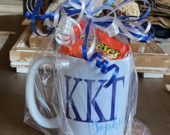 Sorority Personalized 15oz Coffee Mug with Candy/Coffee Cup/Sorority Gift Officially Licensed