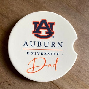 Auburn University/Auburn Tigers/AU/Auburn Dad Sandstone Car Coaster/Car Cup Holder