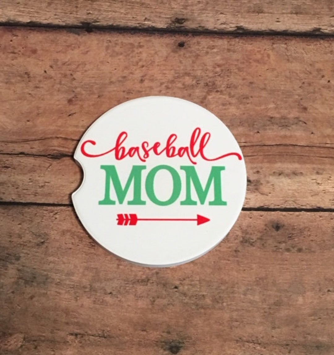 Sports Mom Car Coaster/car Cup Holder Baseball Mom/lacrosse Etsy