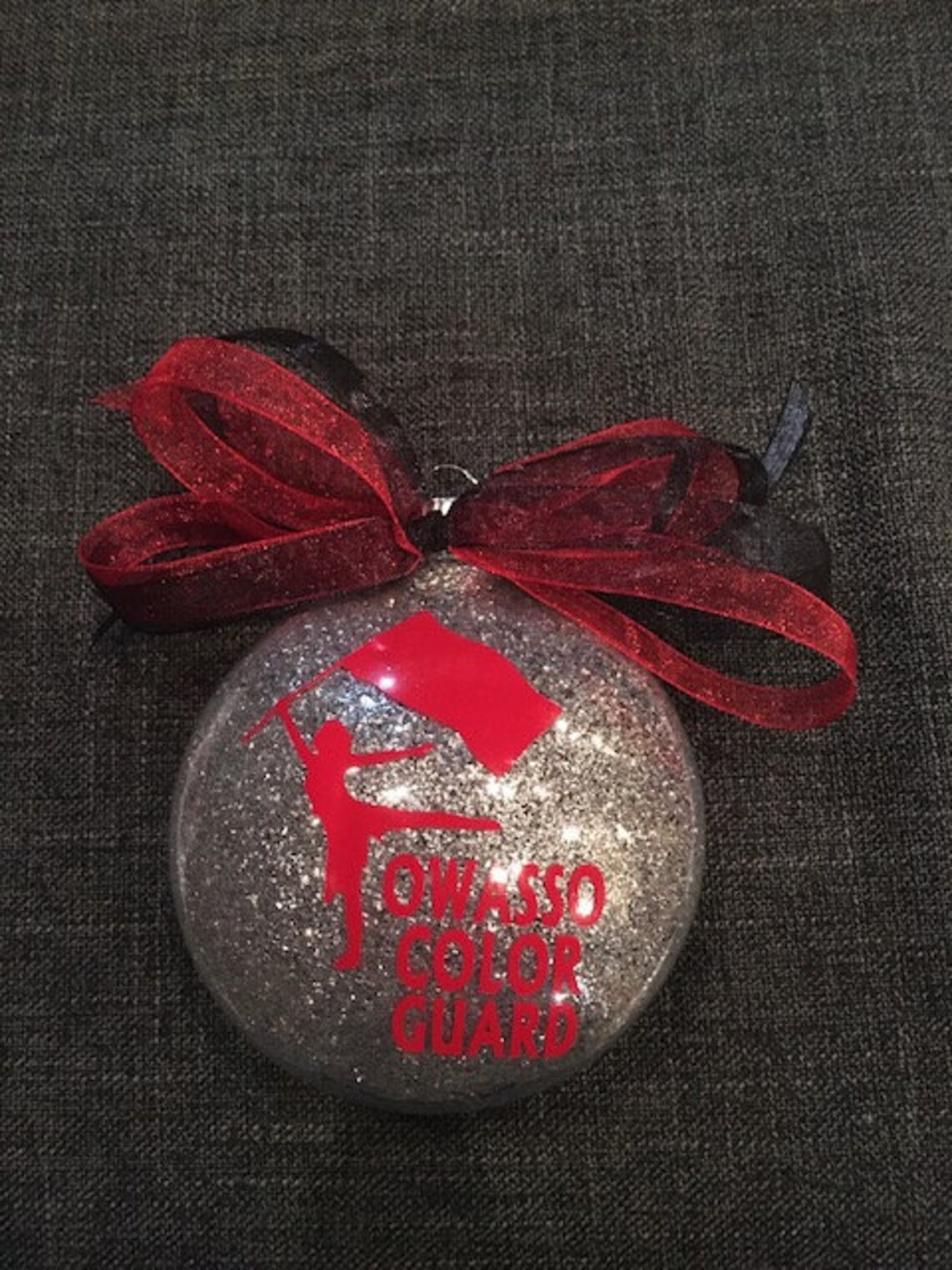 3 Color Guard/flag/band Personalized Glitter Christmas - Etsy