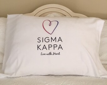 Sigma Kappa Sorority Personalized Standard Pillowcase
