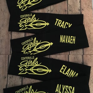 Personalized Cross Country/Track & Field/ Name  2 1/2&quot; Wide  Headband