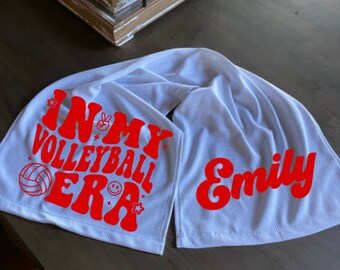 Volleyball Team/Volleyball Player/ Volleyball Travel Team Personalized Cooling Towel/Volleyball Cooling Towel/In My Volleyball Era Gift
