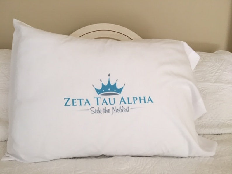 Download Zeta Tau Alpha Sorority Personalized Standard Pillowcase Bedding Home Living