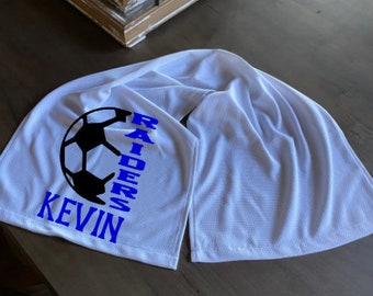 Soccer/Soccer Team/Soccer Travel Team Personalized Cooling Towel and Bottle Holder/Soccer Team Gift/Soccer Travel Team Gift