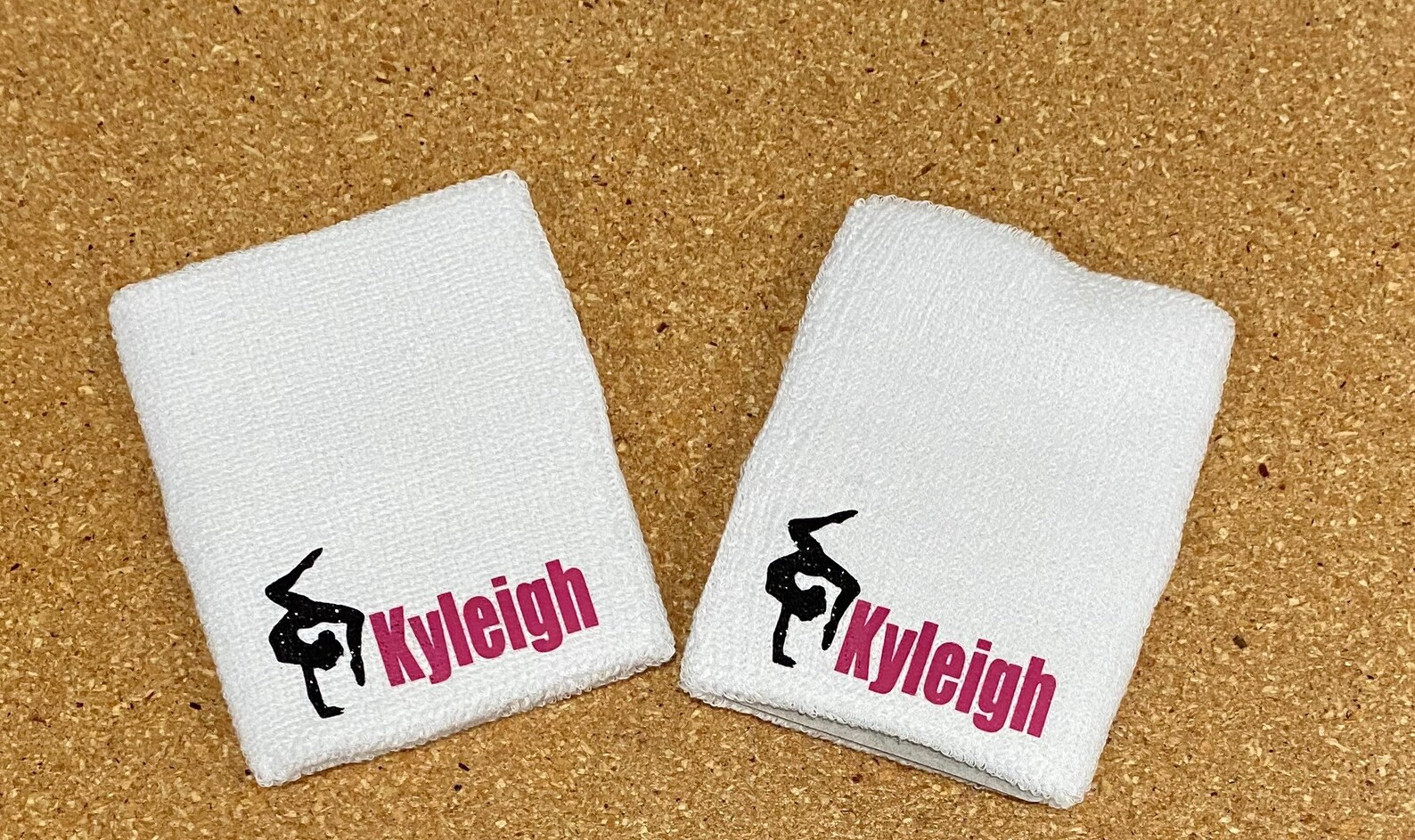 Personalized 6 Gymnastics Wristbands a Set of 2 Bands Etsy