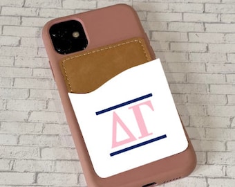 Delta Gamma Cell Phone Card Caddy/DG Cell Phone Caddy/Holder