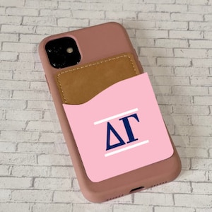 Delta Gamma Tarjeta de teléfono celular Caddy / DG Teléfono celular Caddy / Soporte