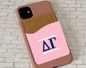 Delta Gamma Cell Phone Card Caddy/DG Cell Phone Caddy/Holder