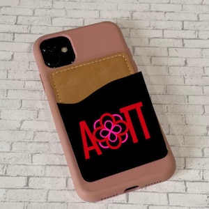 Alpha Omicron Pi Cell Phone Card Caddy/Holder