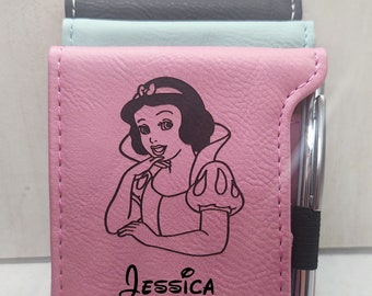 Personalized Princess Snow White Seven Dwarfs Pen Autograph Book Notepad Custom Name Birthday Christmas Easter Basket Stocking Stuffer