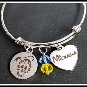 Disney engraved shop bracelet