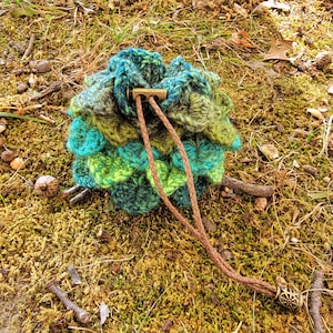 Dragon Scale Dice Bag Evergreen