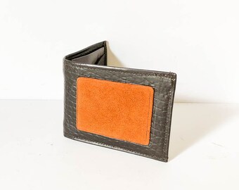 Vintage Mens Wallet Etsy - men s vintage elephant grain bifold wallet vintage men s monogram wallet billfold dead stock
