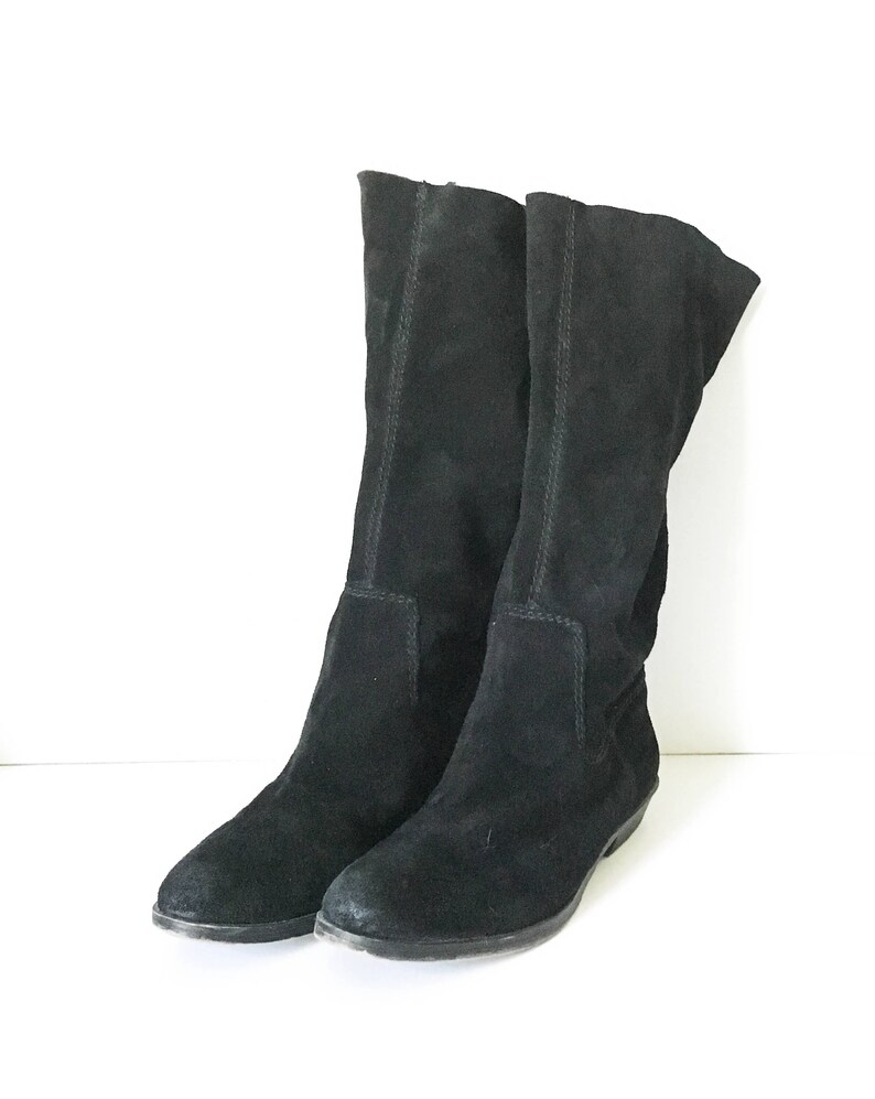 dressy black leather boots
