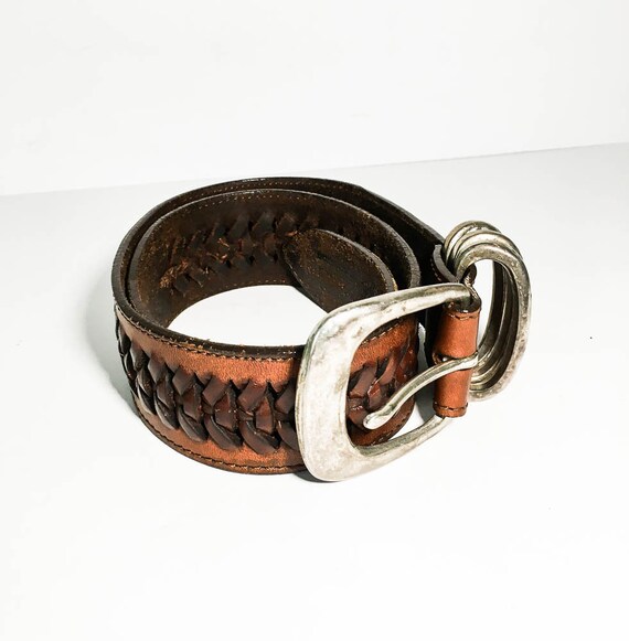 eddie bauer leather belt