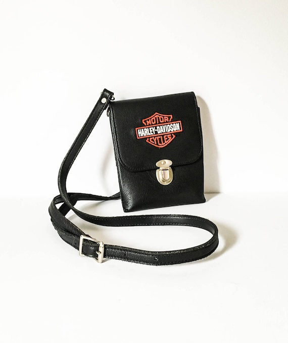 harley davidson leather crossbody bag