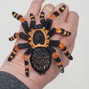 Tarantula, Mexican Red Knee Tarantula , poseable Tarantula Spider, realistic looking arachnid, Tarantula Pocket Spider, arachnid gift, sculp