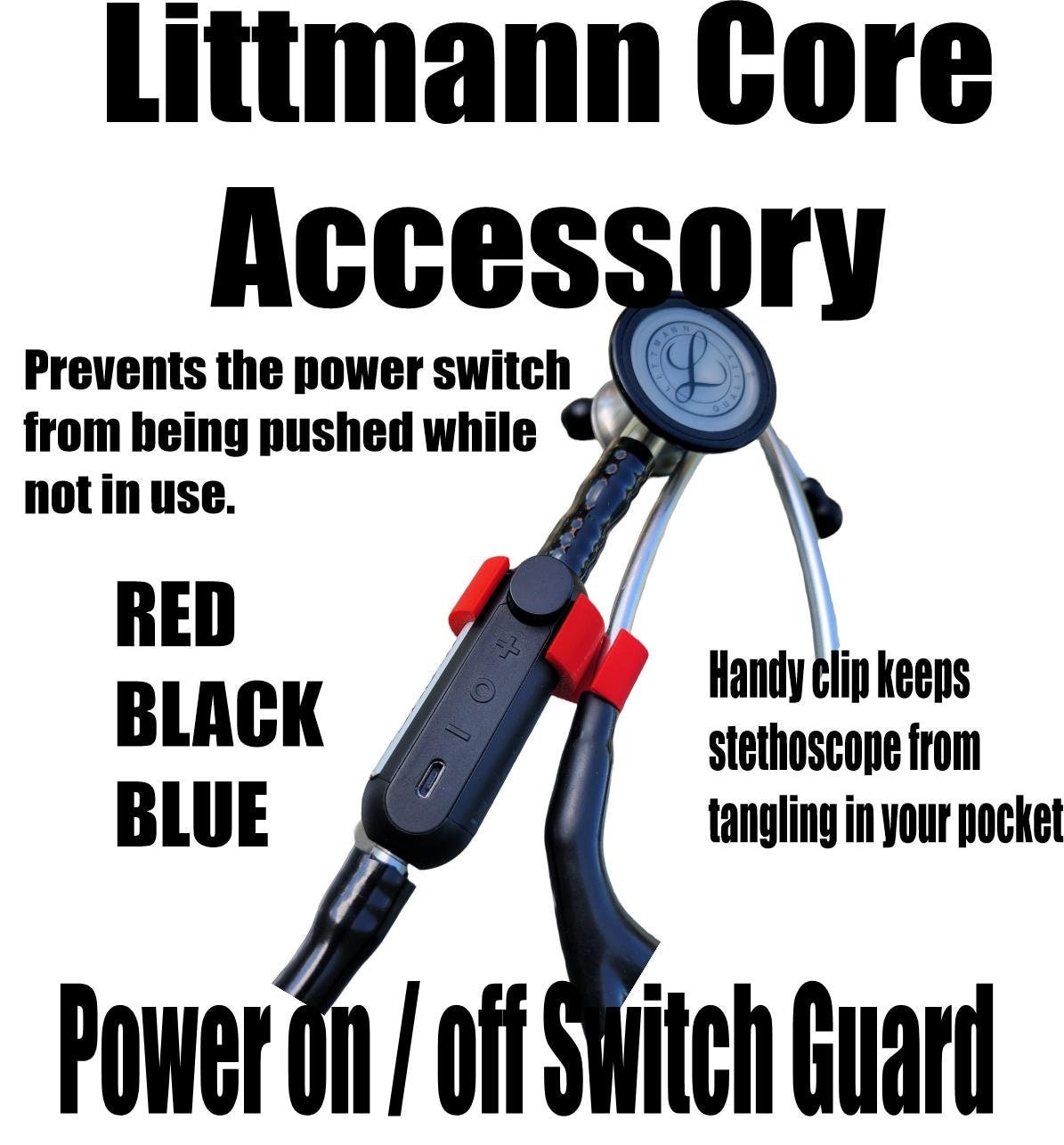 Littmann Core Stethoscope on off Switch Protector With Clip