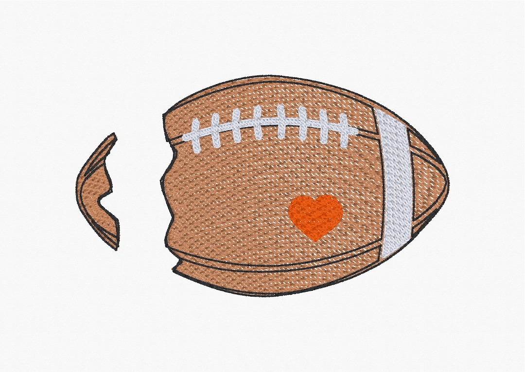 Split Name Football Embroidery Design, American Football Monogram, Torn ...