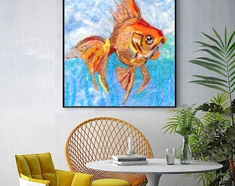 wool fish art