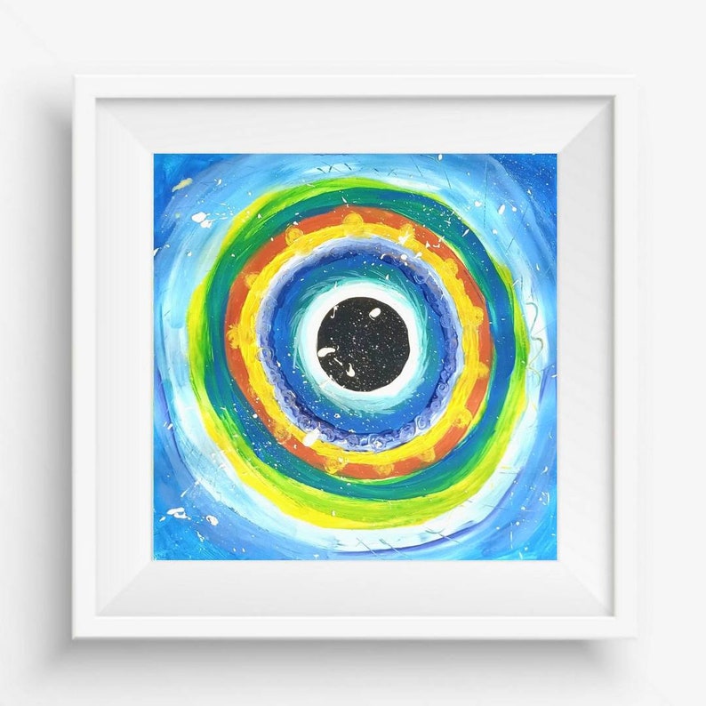 Nazar Amulet Evil Eye Painting Abstract Eye Decor Original - Etsy