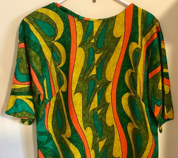 Vintage Handmade Aloha Muumuu Dress (L to XL) - T… - image 2