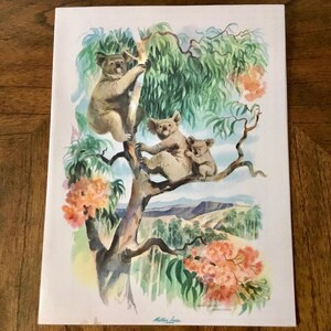 Vintage Louis Macouillard Matson Lines "Australia" Menu Cover - Made in USA - 1960's