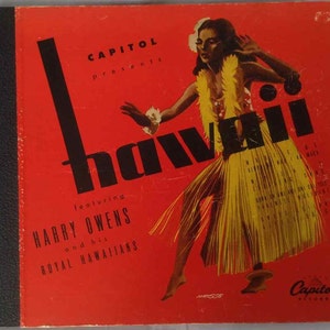 Vintage &quot;Hawaii&quot; 78RPM Album by Harry Owens and His Royal Hawaiians - Decca Records - 1945