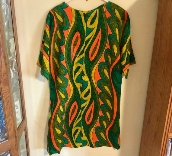 Vintage Handmade Aloha Muumuu Dress (L to XL) - T… - image 3