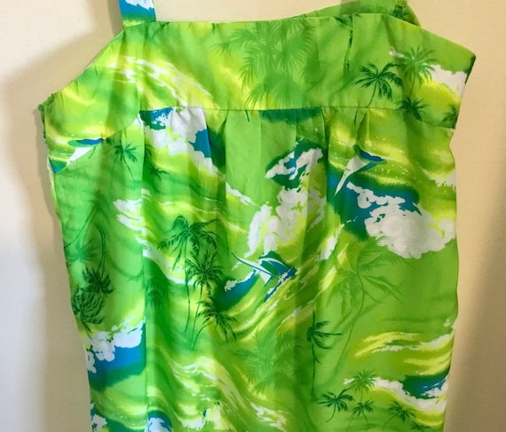 Vintage Handmade Aloha Muumuu Dress (L to XL) - T… - image 2
