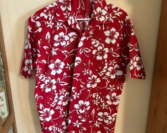Vintage Handmade Men's Large Aloha Shirt  - 1970's to 1990's