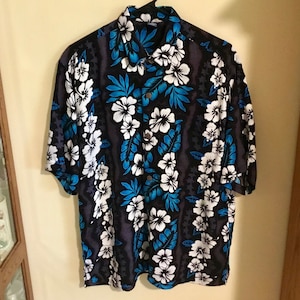 Vintage "Hibiscus Collection Hawaii" Men's Aloha Shirt (Medium) - Made in Thailand - 1970's to 1990's