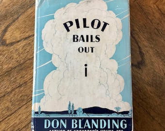 Vintage "Pilot Bails Out" Book of Poetry - Authored and Illustrated by Don Blanding - 1943