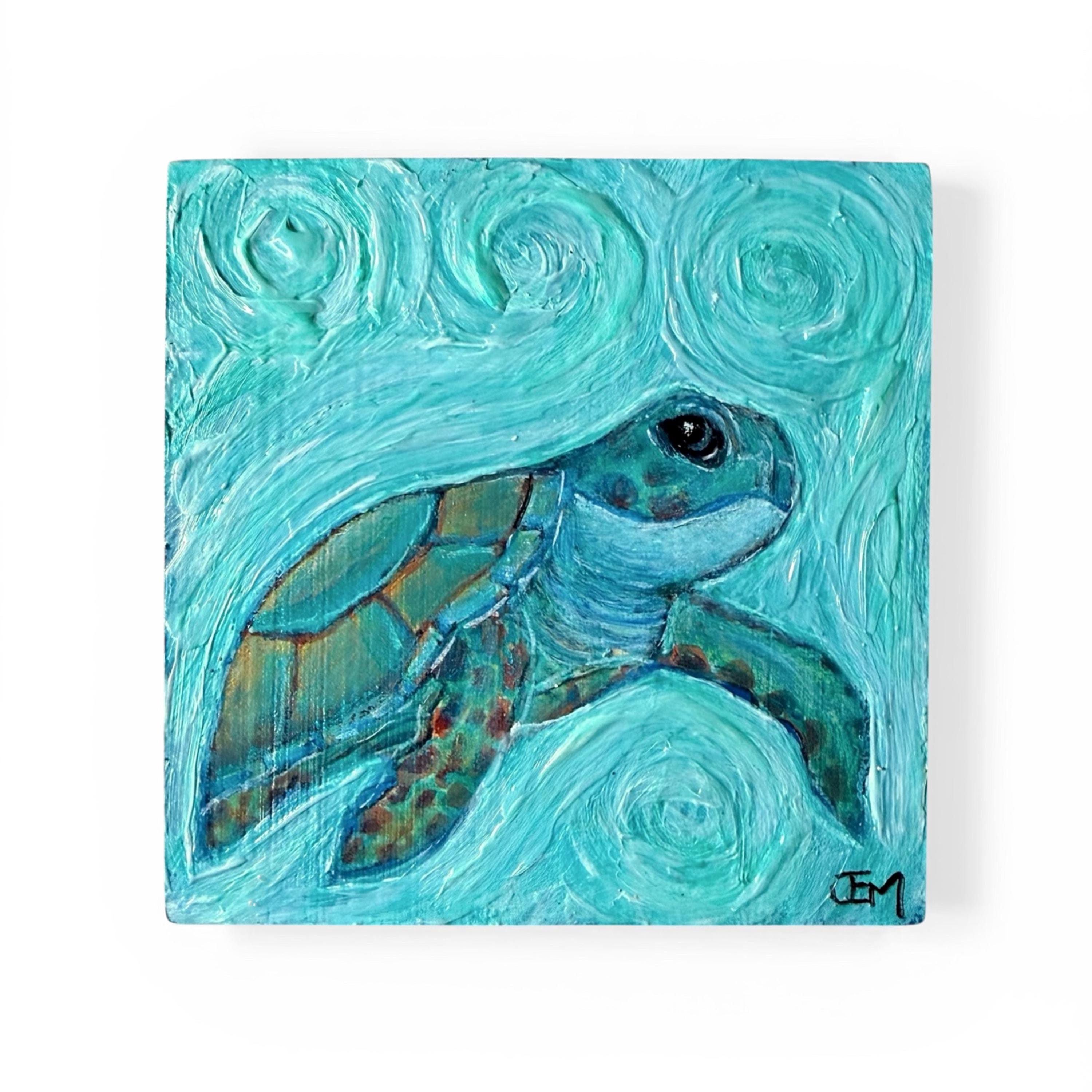 Hawaiian honu painting - Etsy 日本