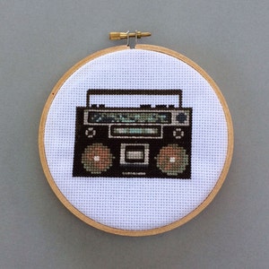 Retro Boombox - Kruissteekpatroon PDF