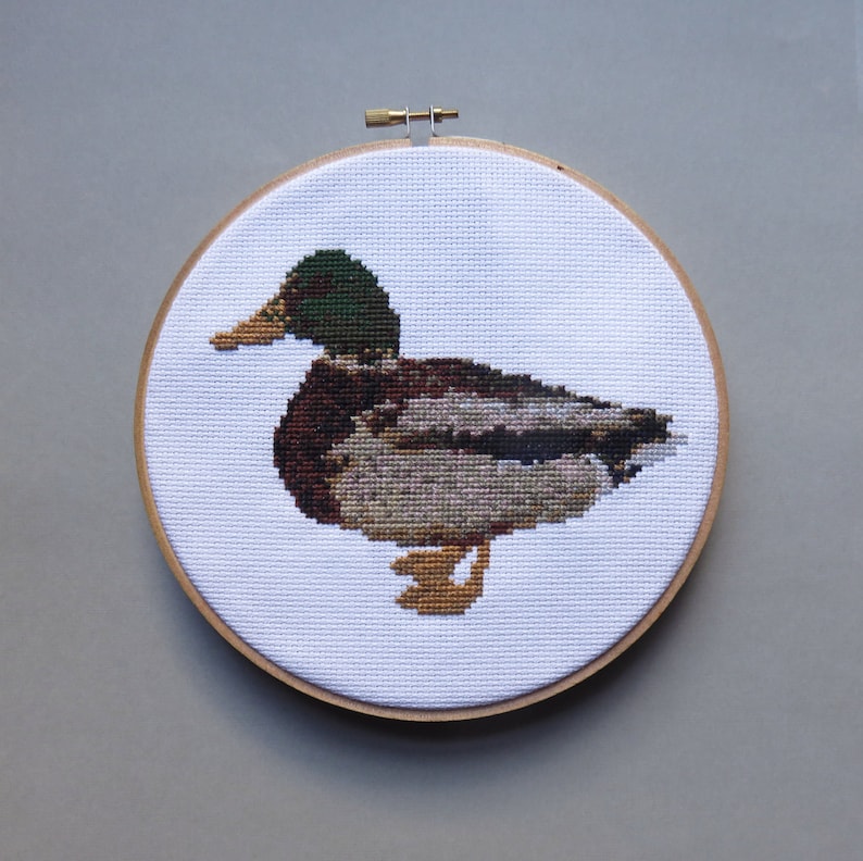 Portrait of a Duck Cross Stitch Pattern PDF Etsy