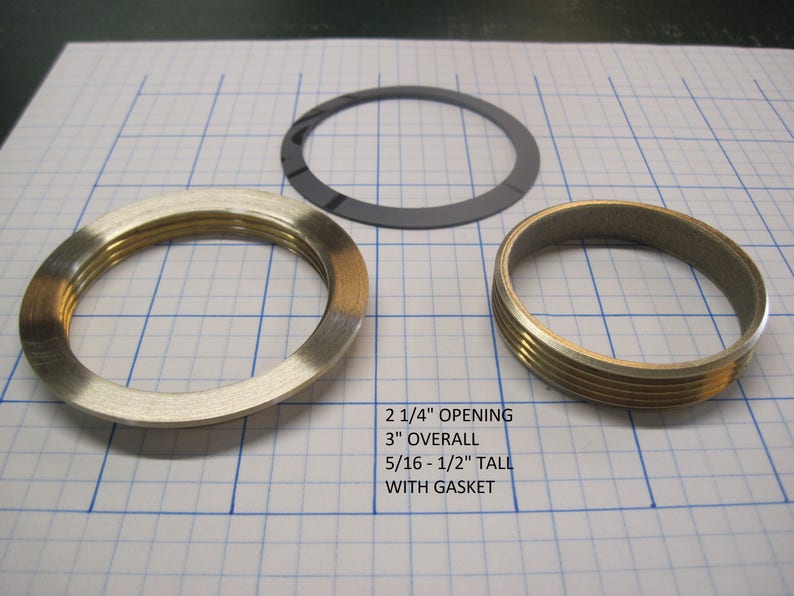 2 1/4 Opening Threaded Brass Insert Etsy