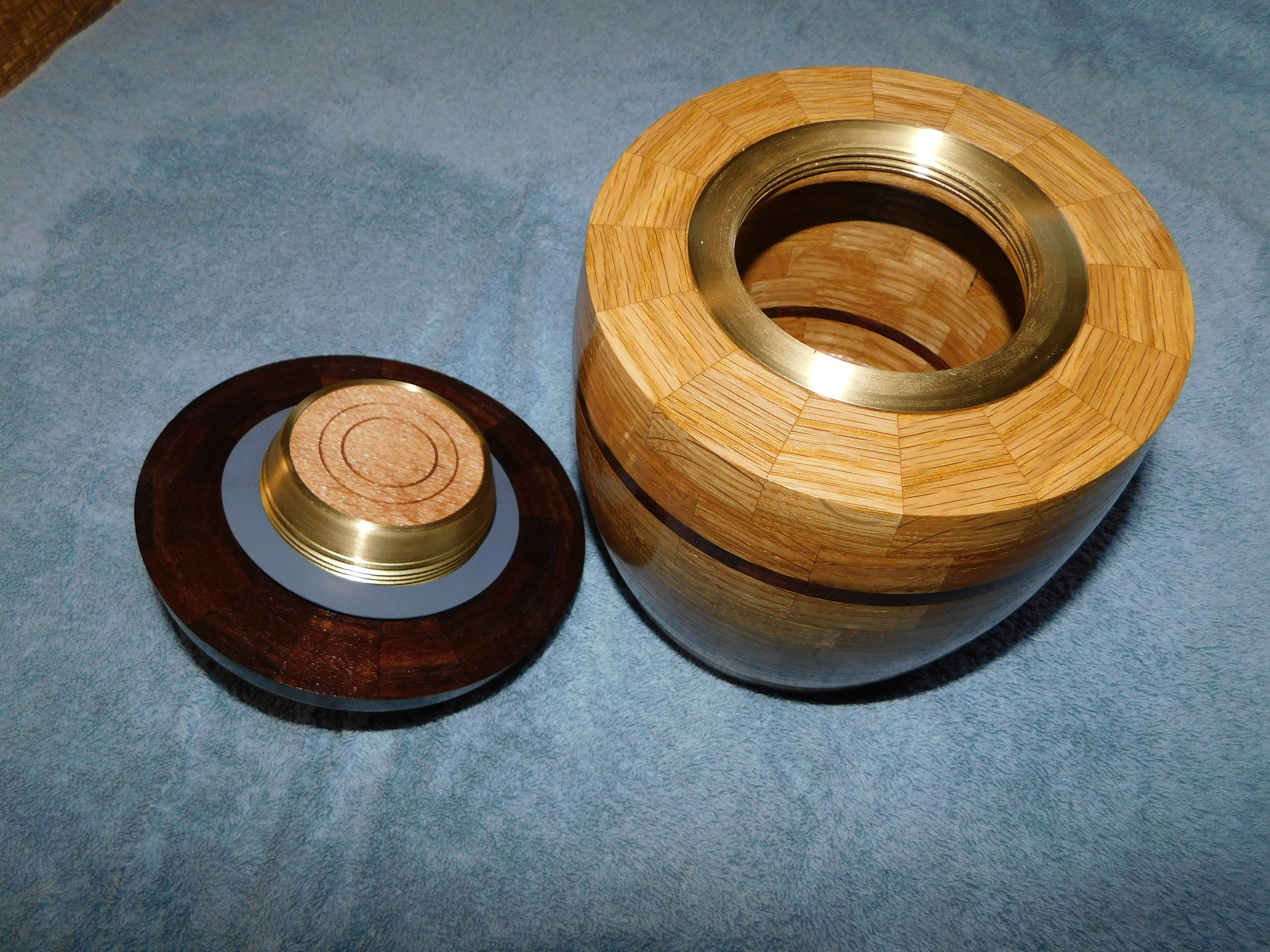 3 Opening Tall Lid Plug Solid Brass Threaded Ring Etsy