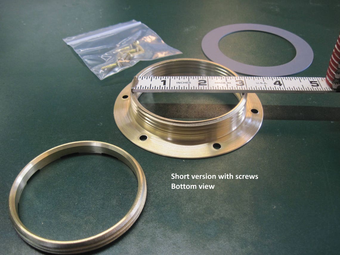 3 Opening Nautical Solid Brass Threaded Ring Insert Etsy